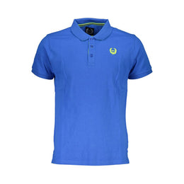 Gianmarco Venturi Blue Cotton Polo Shirt