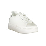 Gaelle Paris White Polyethylene Sneaker