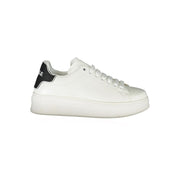 Gaelle Paris White Polyethylene Sneaker