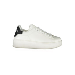Gaelle Paris White Polyethylene Sneaker