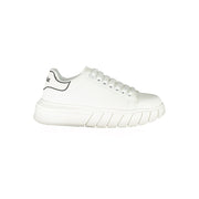 Gaelle Paris White Polyester Sneaker