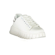 Gaelle Paris White Polyester Sneaker