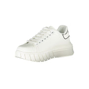 Gaelle Paris White Polyester Sneaker