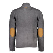 Gianmarco Venturi Gray Cotton Sweater