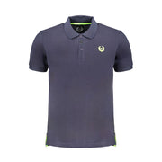 Gianmarco Venturi Blue Cotton Polo Shirt