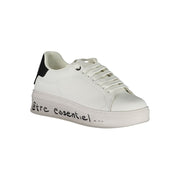 Gaelle Paris White Polyethylene Sneaker