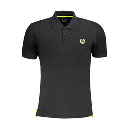 Gianmarco Venturi Black Cotton Polo Shirt