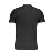 Gianmarco Venturi Black Cotton Polo Shirt
