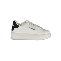 Gaelle Paris White Polyethylene Sneaker