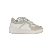 Gaelle Paris White Polyester Sneaker