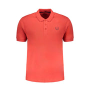 Gianmarco Venturi Red Cotton Polo Shirt