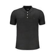 Gianmarco Venturi Black Cotton Polo Shirt