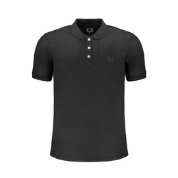 Gianmarco Venturi Black Cotton Polo Shirt