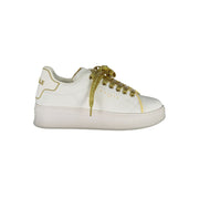 Gaelle Paris White Polyethylene Sneaker
