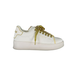 Gaelle Paris White Polyethylene Sneaker
