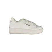 Gaelle Paris White Leather Sneaker