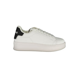 Gaelle Paris White Polyethylene Sneaker