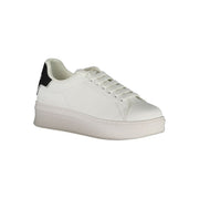 Gaelle Paris White Polyethylene Sneaker