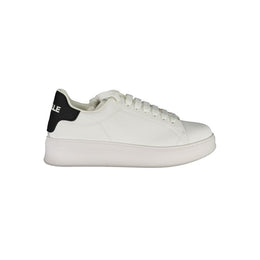 Gaelle Paris White Polyethylene Sneaker