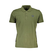Gianmarco Venturi Green Cotton Polo Shirt