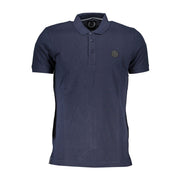Gianmarco Venturi Blue Cotton Polo Shirt