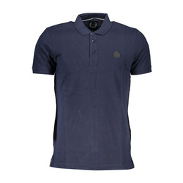 Gianmarco Venturi Blue Cotton Polo Shirt