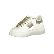 Gaelle Paris White Polyethylene Sneaker