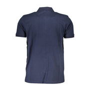 Gianmarco Venturi Blue Cotton Polo Shirt