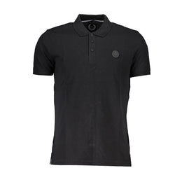 Gianmarco Venturi Black Cotton Polo Shirt