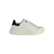 Gaelle Paris White Polyester Sneaker