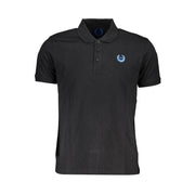 Gianmarco Venturi Black Cotton Polo Shirt