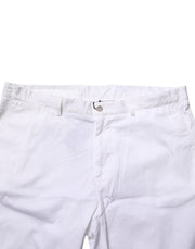 Dolce & Gabbana White Cotton Stretch Men Bermuda Pants