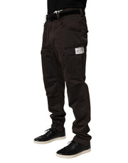 Dolce & Gabbana Brown Re- Edition Cotton Men Cargo Pants