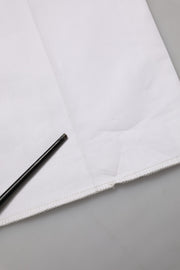 John Richmond White Cotton Stretch Dress Formal Men Trouser Pants