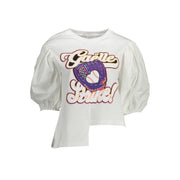 Gaelle Paris White Cotton T-Shirt