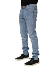 Blend Light Blue Twister Low Waist Slim Fit Men Denim Jeans