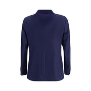 Gi Capri Blue Fleece Wool Coat