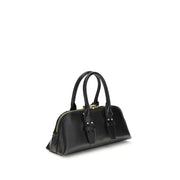 PINKO Black Calf Leather Bos Taurus Handbag