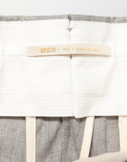 Briglia 1949 Gray Mid Waist Dress Formal Skinny Men Pants