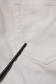 Prada White Mid Waist Skinny Fit Denim Casual Trouser Jeans