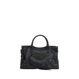 Balenciaga Black Calf Leather Bos Taurus Shoulder Bag