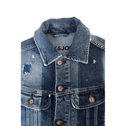 Jack & Jones Blue Cotton Men Jacket
