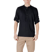 Antony Morato Black Cotton Shortsleeve Shirt