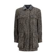 Max Mara Brown Fleece Wool Coat