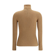Max Mara Beige Wool Long Sleeve T-Shirt