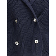 Ella Blue Merino Wool Cardigan