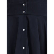 Ella Blue Cotton Casual Dress