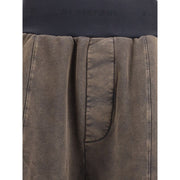 ALAINPAUL Brown Cotton Casual Pants