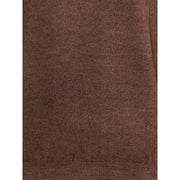 Cruciani Brown Wool Turtleneck
