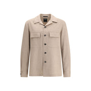 ZEGNA Beige Cashmere Coat